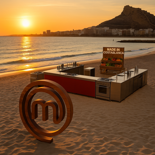 Masterchef en Alicante. Cocinando desde la playa del Postiguet, días antes de que empiecen las Hogueras de San Juan